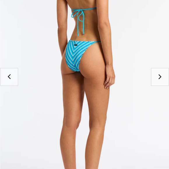 TRIANGL VINCA - SOUR STRIPE TERRY TOWELLING TRIANGLE BIKINI SET - Picture 2 of 10